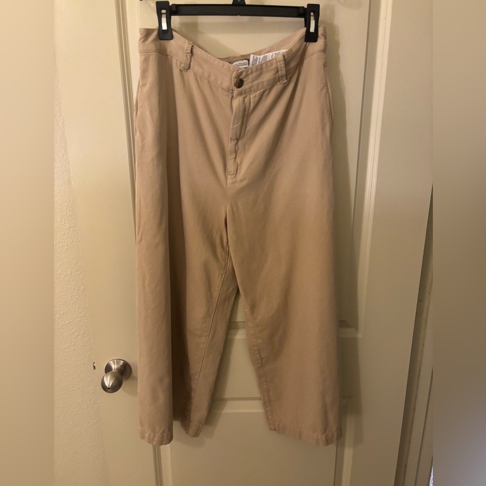 Zara Beige Wide Leg Pants